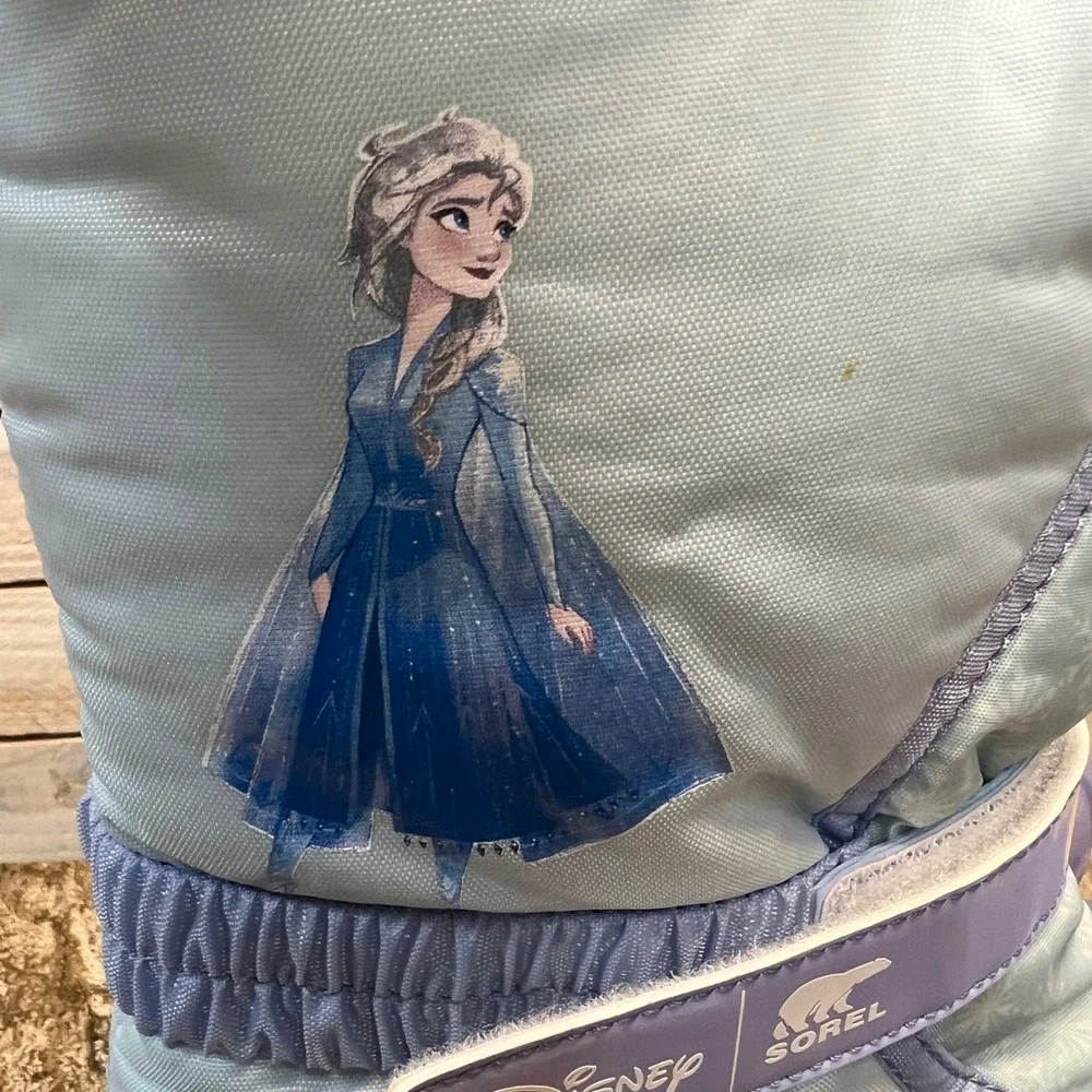Sorel Blue‎ Purple Disney Frozen Elsa Snow Boots Winter Kids Size 5